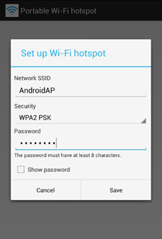 Программа Wi-Fi Hotspot
