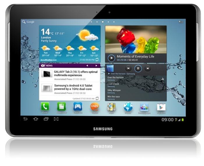 Дизайн Samsung Galaxy Tab 2