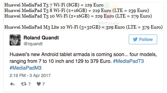 Huawei MediaPad M3 Lite: цена, дата выпуска, характеристики